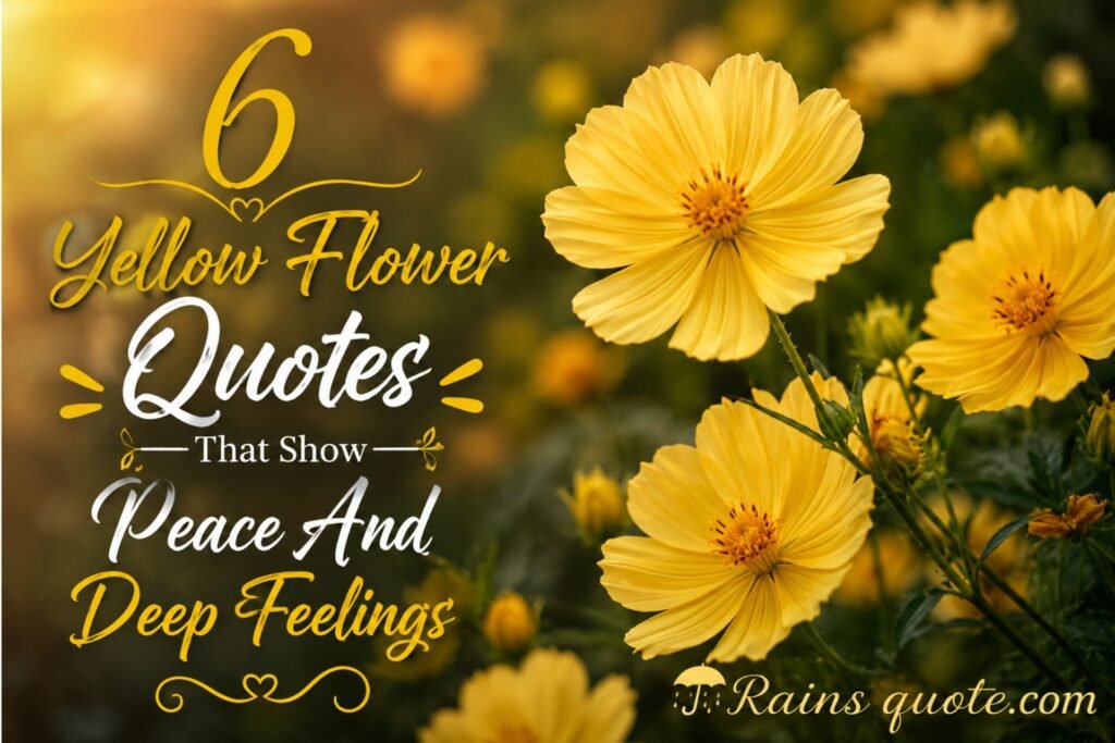 6 Yellow Flower Quotes That Show Peace And Deep Feelings 