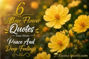 6 Yellow Flower Quotes That Show Peace And Deep Feelings 