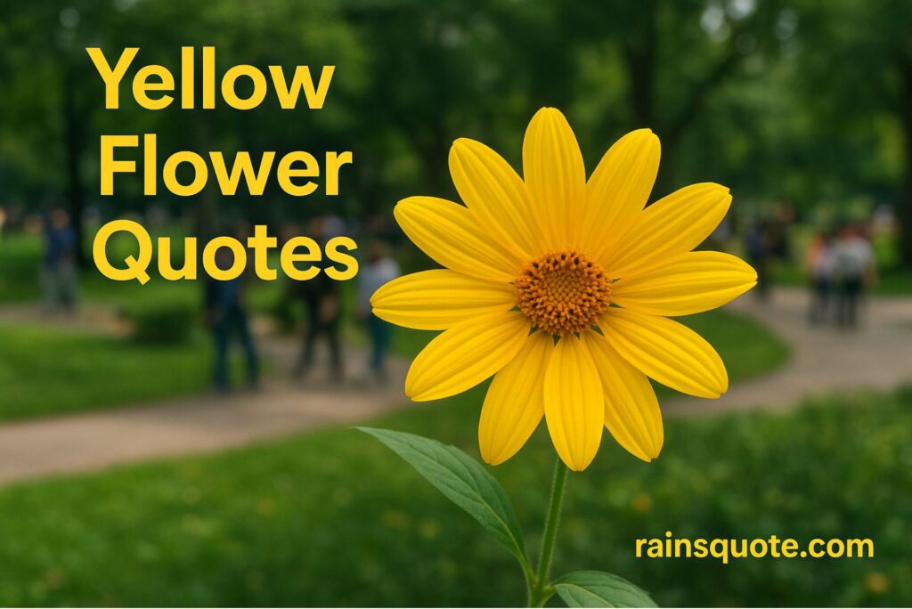 7 Yellow Flower Quotes That Brighten Your Day Like Sunshine