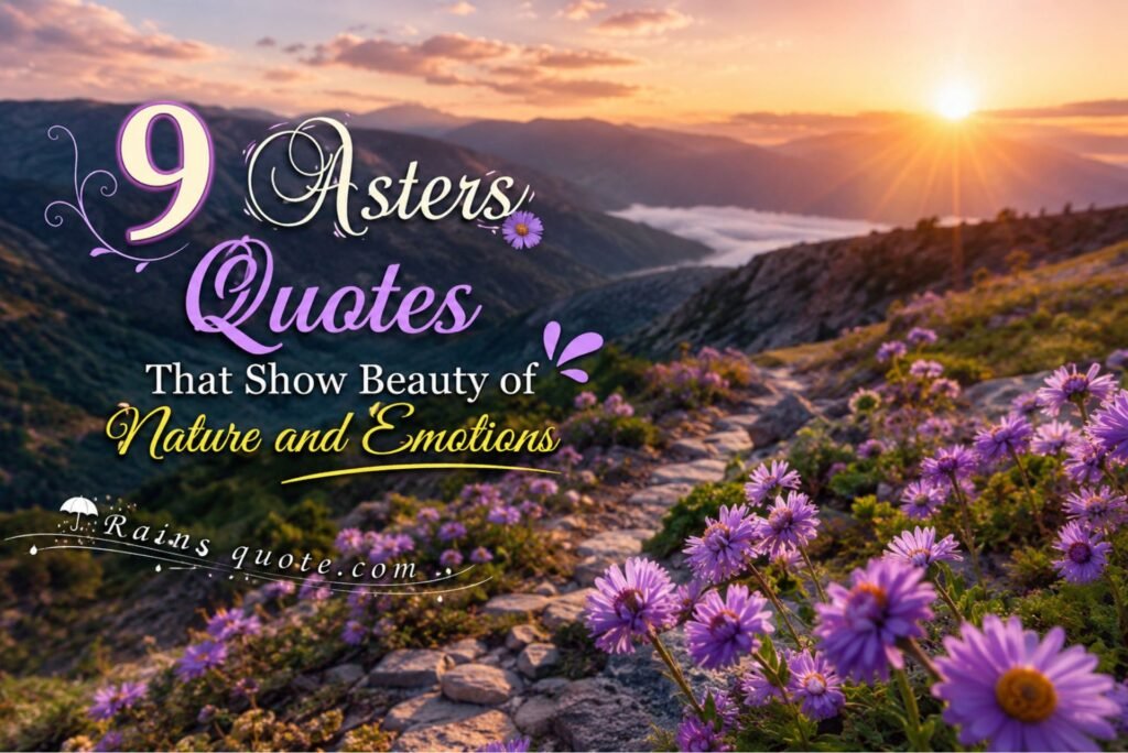9 Asters Quotes That Show Beauty of Nature and Emotions