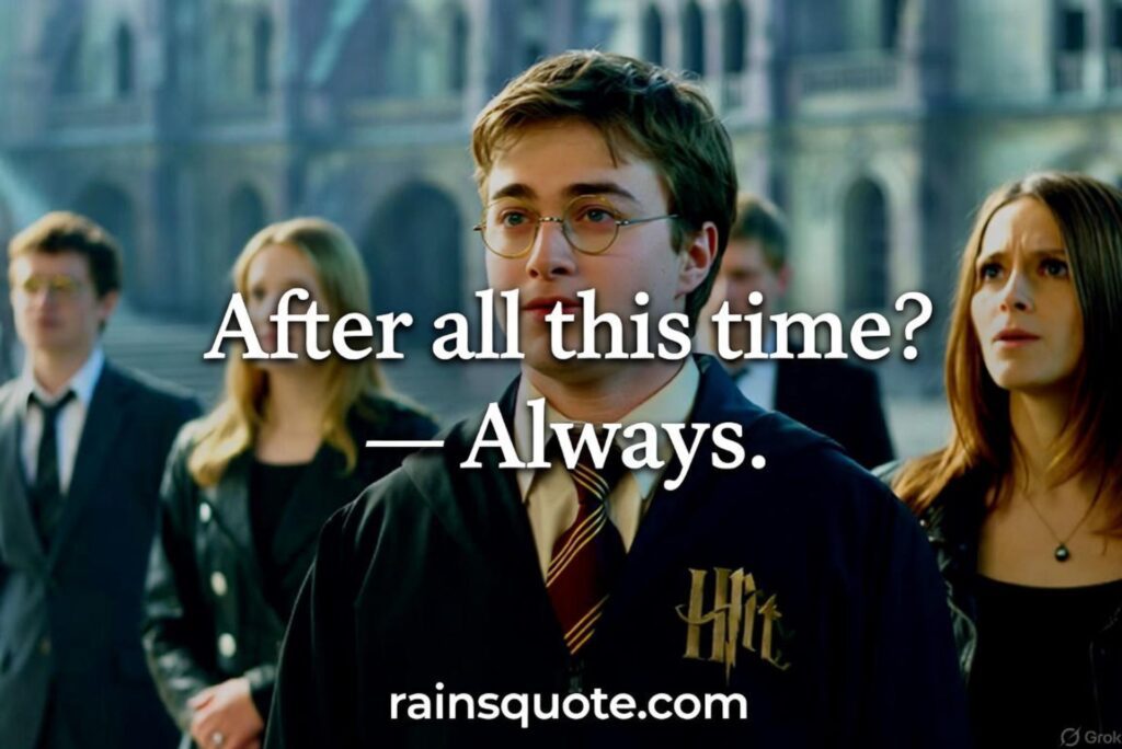 "After all this time?" — "Always."