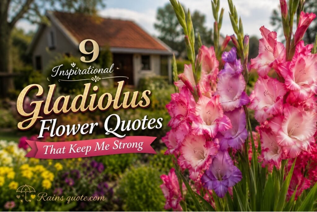 9 Inspirational Gladiolus Flower Quotes That Keep Me Strong