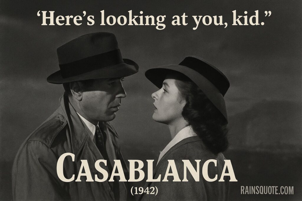 "Here's looking at you, kid."