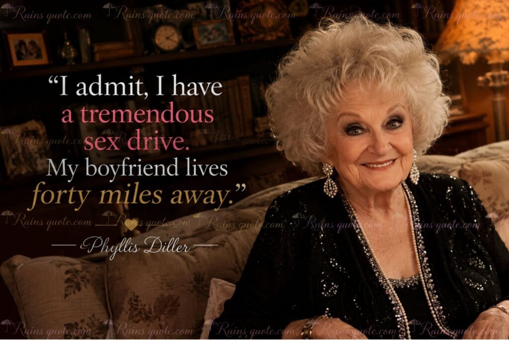 “I admit, I have a tremendous sex drive. My boyfriend lives forty miles away.”