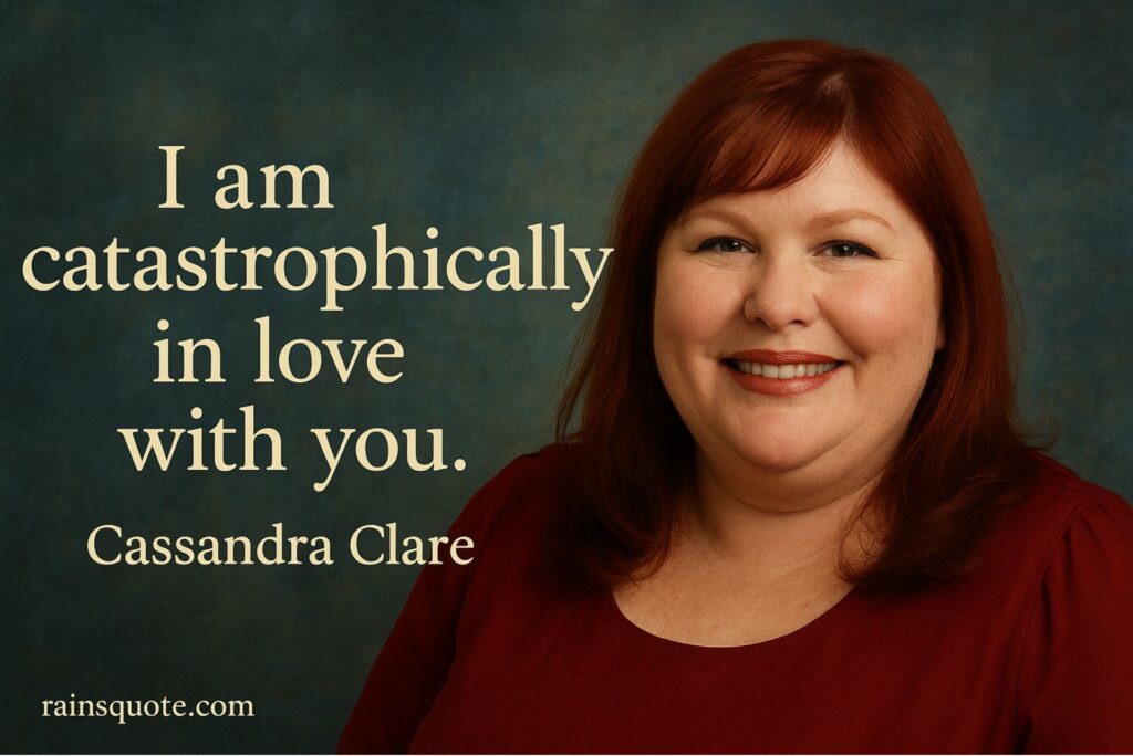 “I am catastrophically in love with you.”