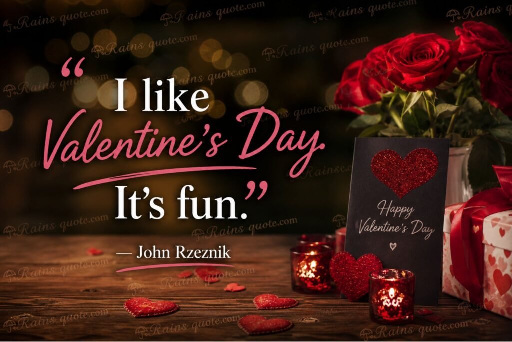 “I like Valentine's Day. It's fun.”