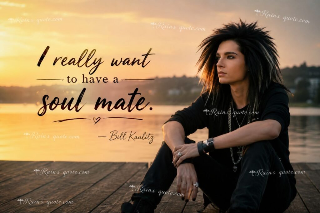 “I really want to have a soul mate.”