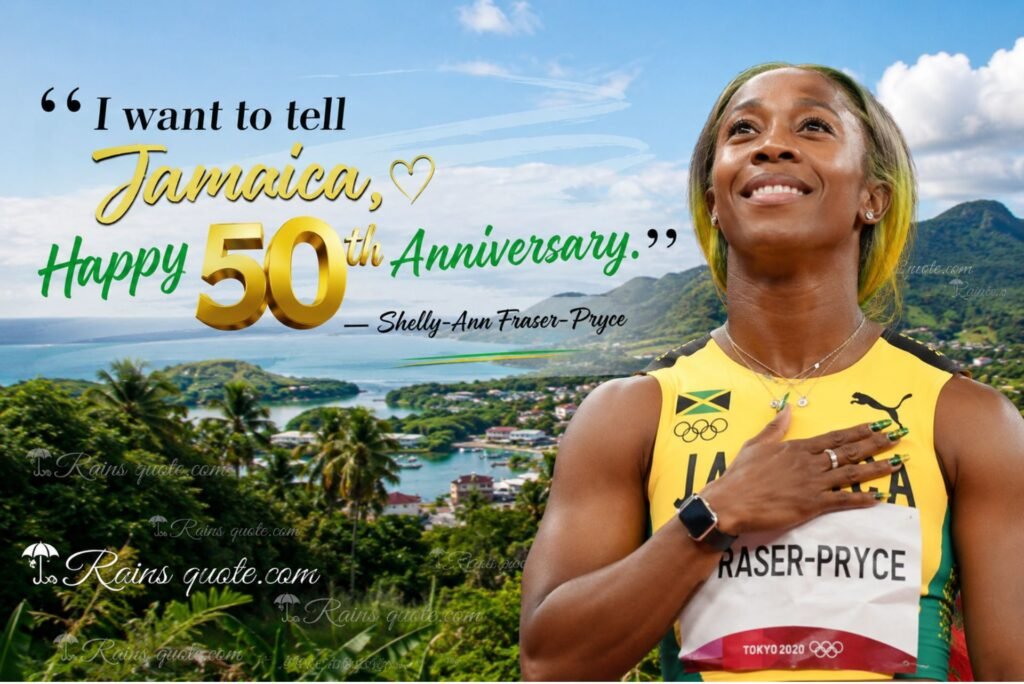 “I want to tell Jamaica, Happy 50th Anniversary.”
