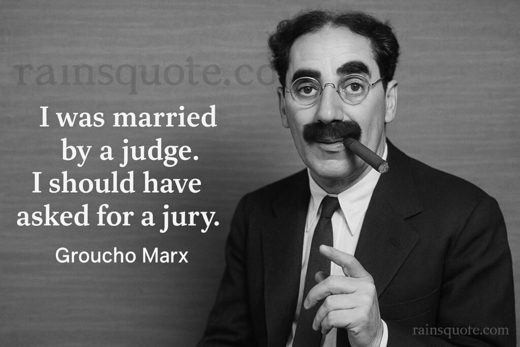 โI was married by a judge. I should have asked for a jury.โ
