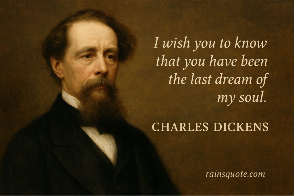 “I wish you to know that you have been the last dream of my soul.”