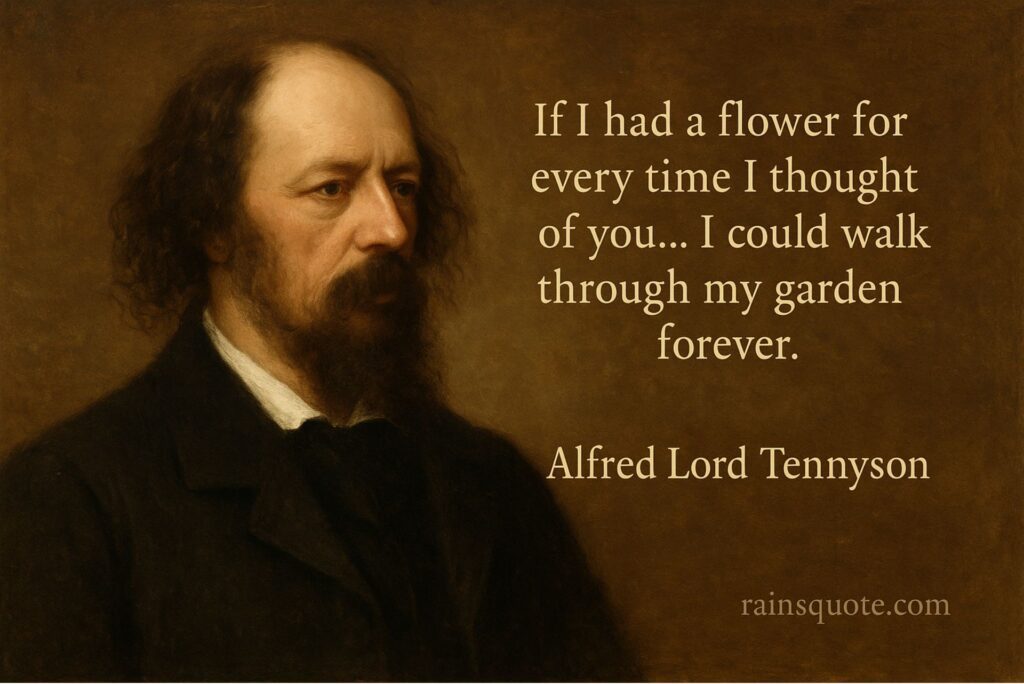 “If I had a flower for every time I thought of you… I could walk through my garden forever.”