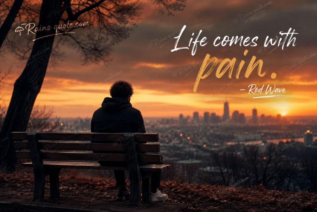 “Life comes with pain.”