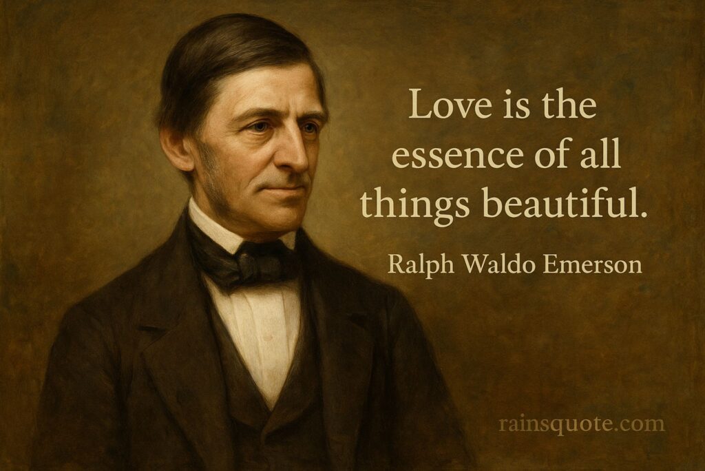 “Love is the essence of all things beautiful.”