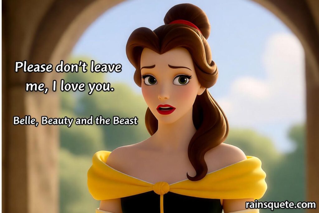 “Please don’t leave me, I love you.”