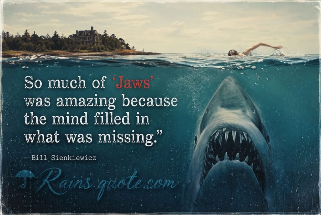 “So much of ‘Jaws’ was amazing because the mind filled in what was missing.”