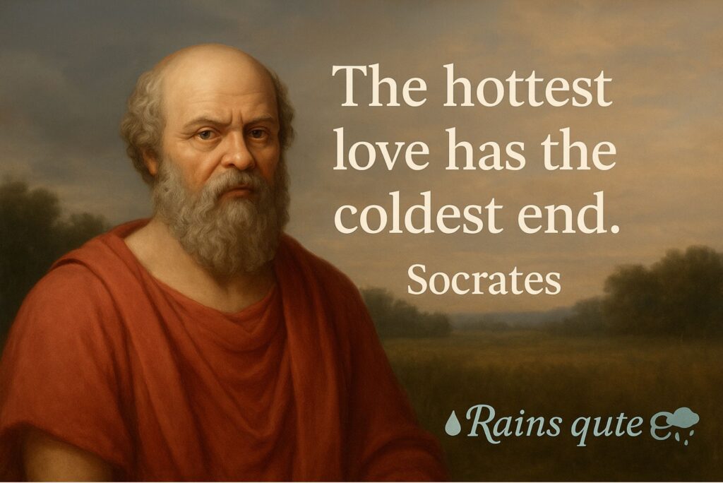 “The hottest love has the coldest end.”