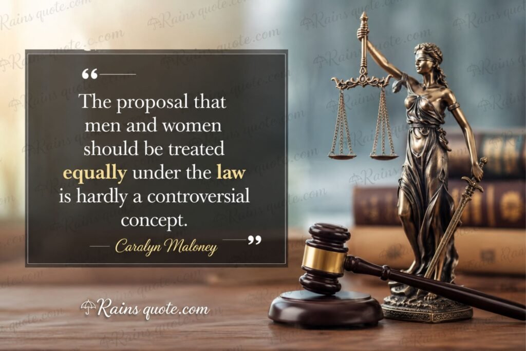 “The proposal that men and women should be treated equally under the law is hardly a controversial concept.”