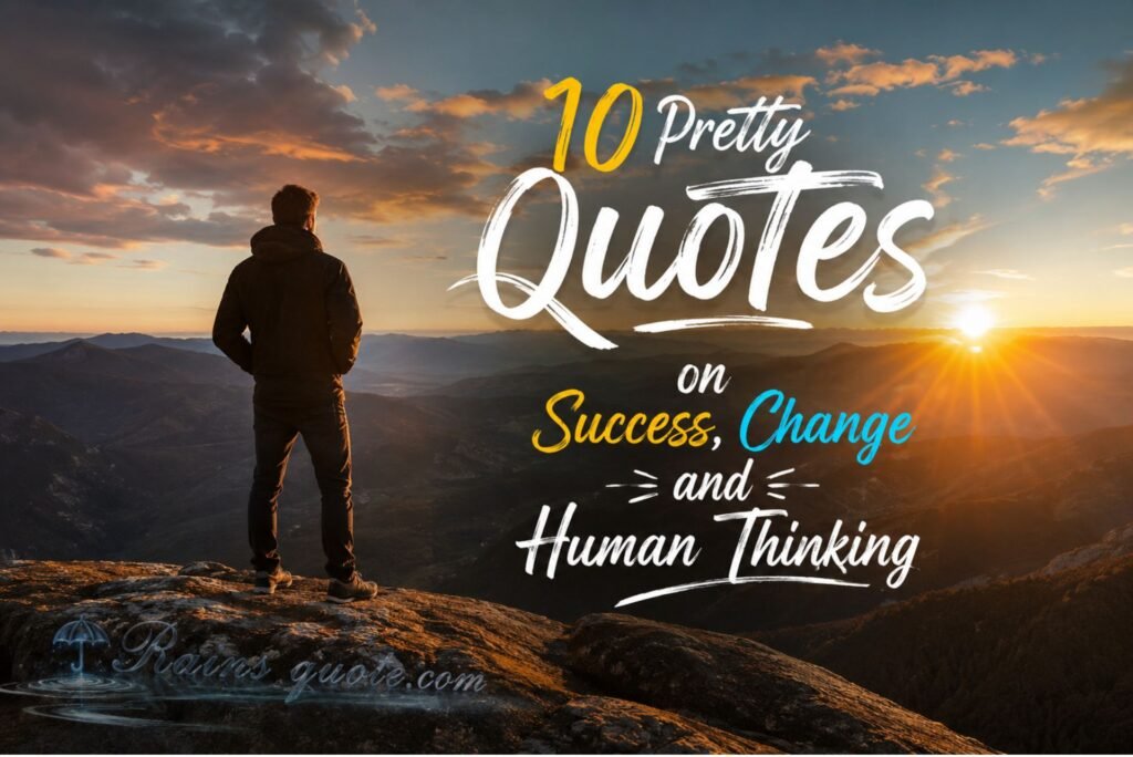 10 Pretty Quotes on Success, Change and Human Thinking 