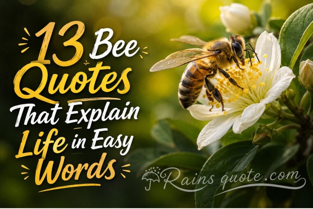 13 Bee Quotes That Explain Life in Easy Words 