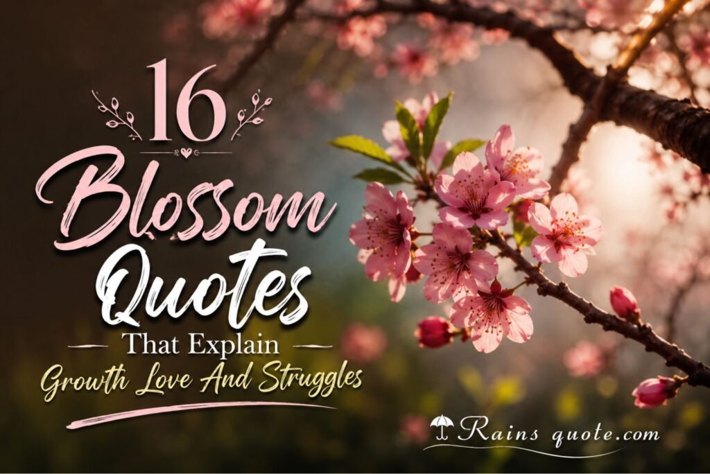 16 Blossom Quotes That Explain Growth Love And Struggles