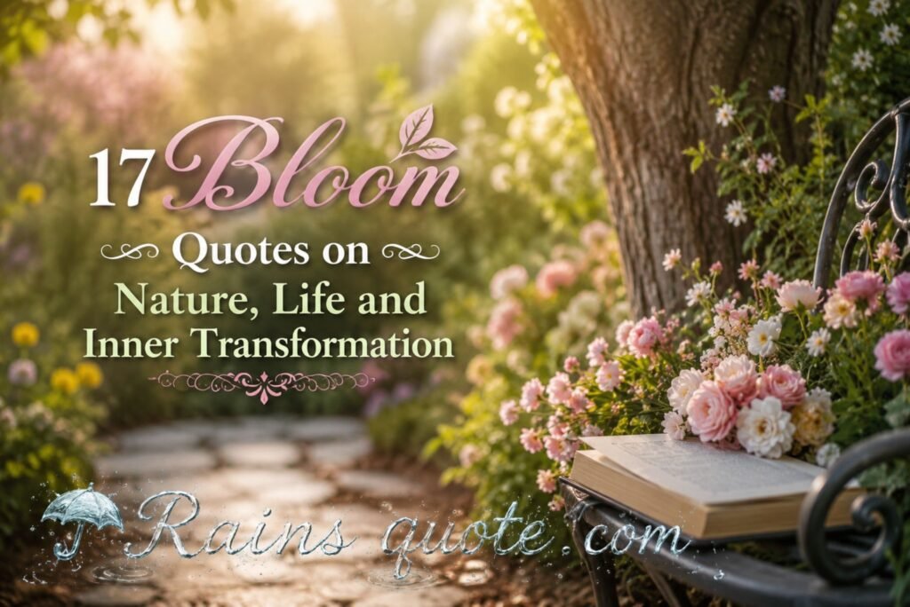 17 Bloom Quotes on Nature, Life and Inner Transformation 