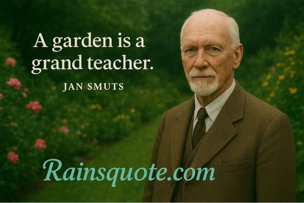 “A garden is a grand teacher.”