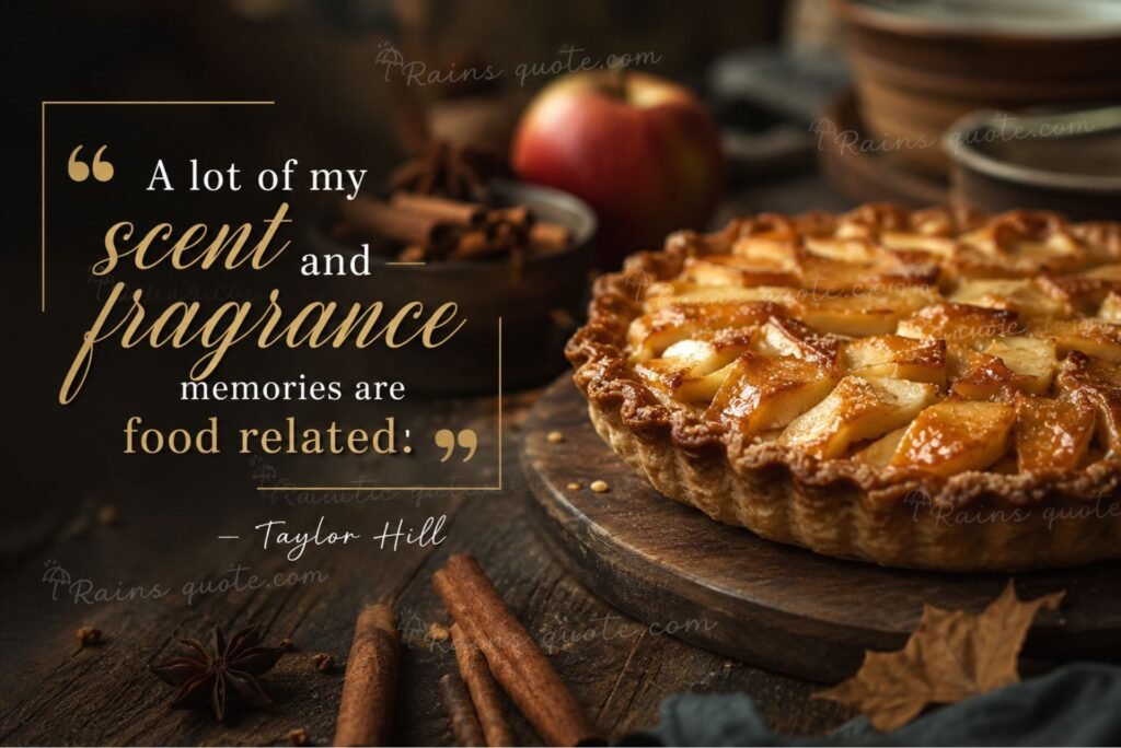 “A lot of my scent and fragrance memories are food related.”