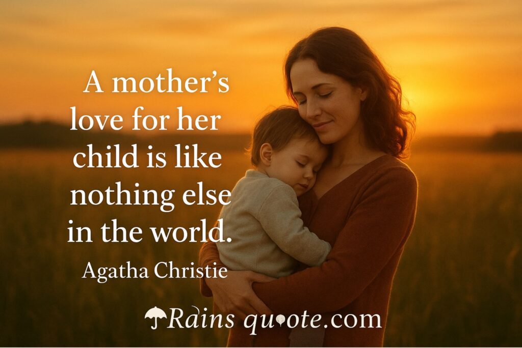 “A mother’s love for her child is like nothing else in the world.”