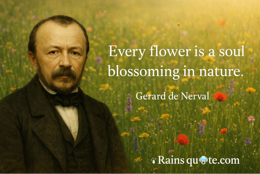 “Every flower is a soul blossoming in nature.”