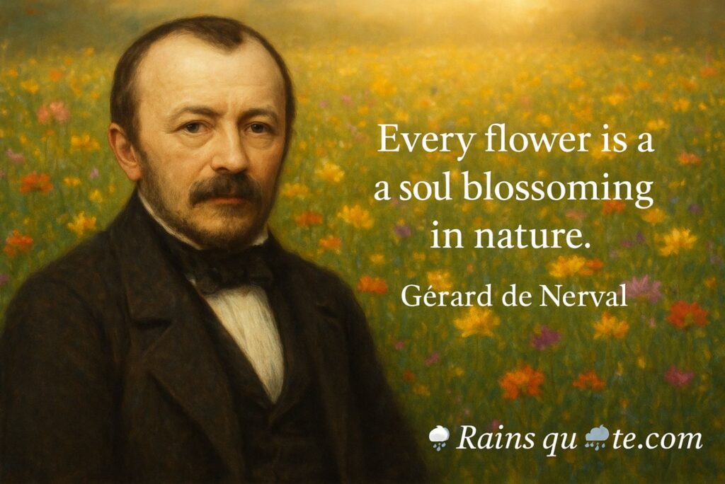 “Every flower is a soul blossoming in nature.”