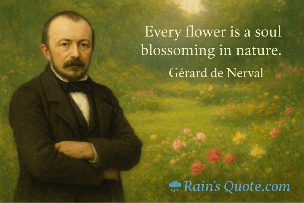 “Every flower is a soul blossoming in nature.” 