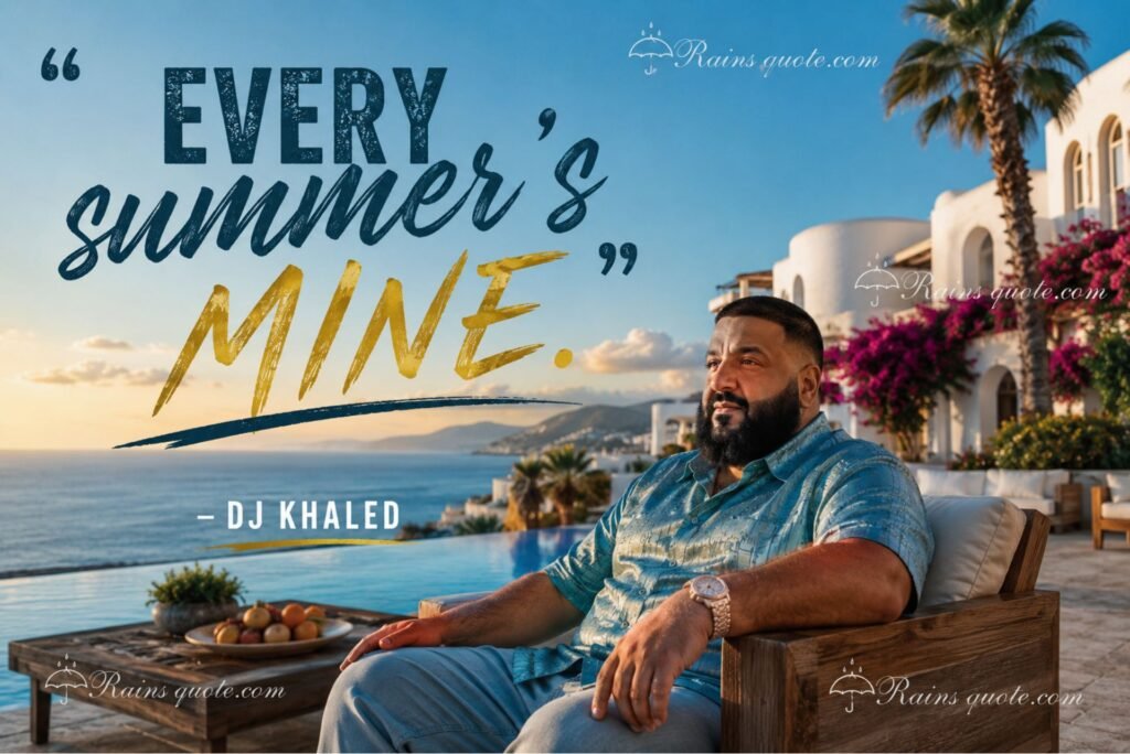 “Every summer's mine.”