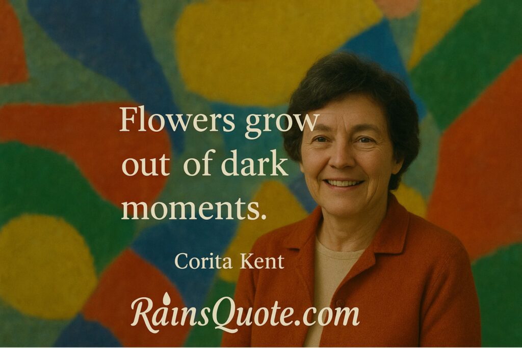 “Flowers grow out of dark moments.”