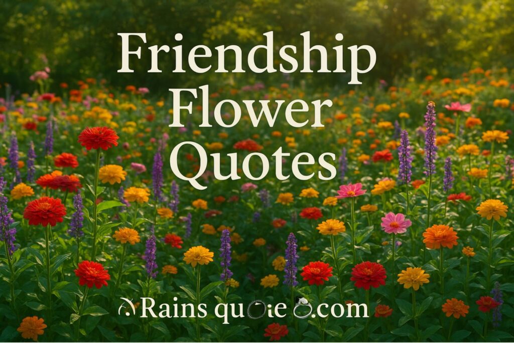 Friendship Flower Quotes That Teach the Value of True Friends