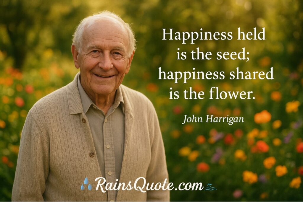 Happiness held is the seed; happiness shared is the flower.”