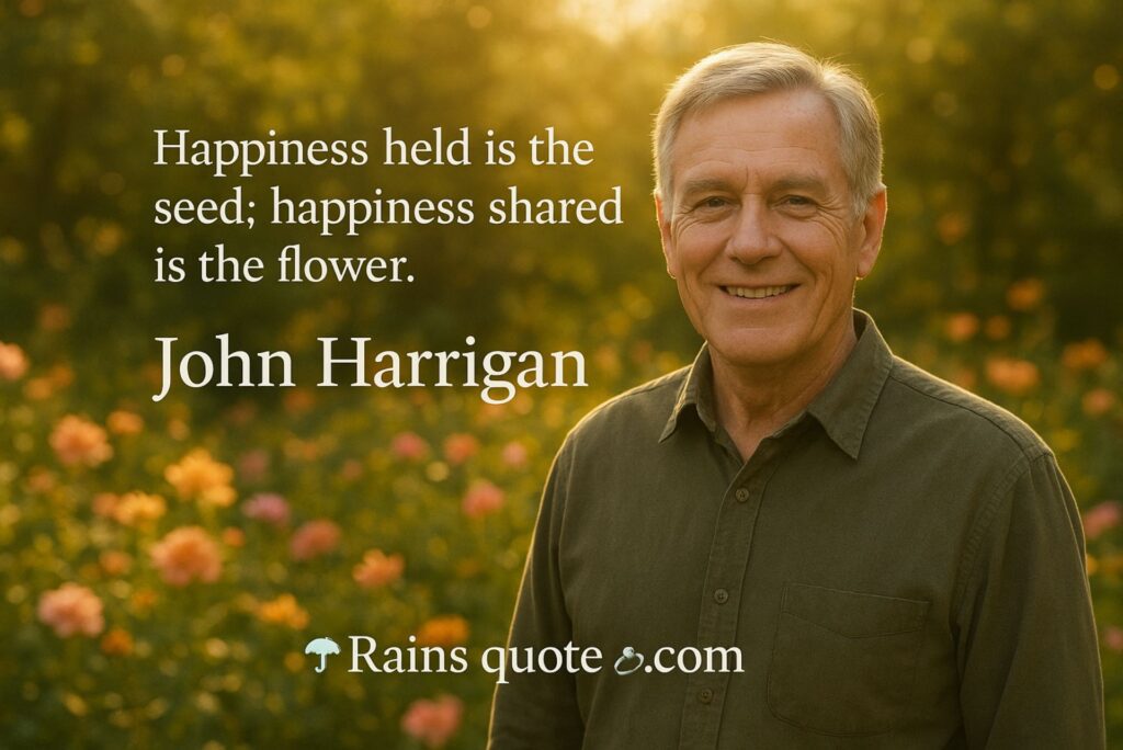 “Happiness held is the seed; happiness shared is the flower.” 