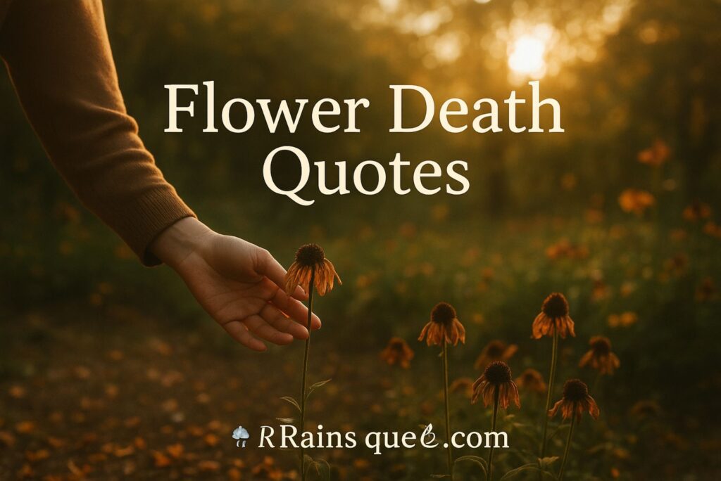 How Flower Death Quotes Show a Lesson About Hope and Ending