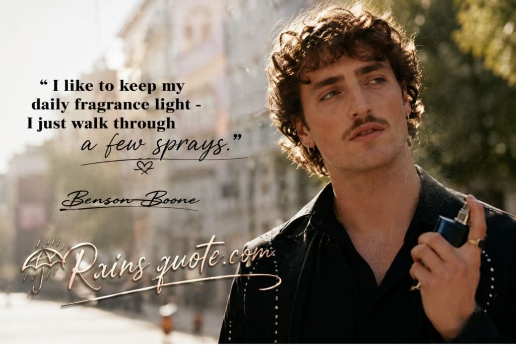 “I like to keep my daily fragrance light - I just walk through a few sprays.”