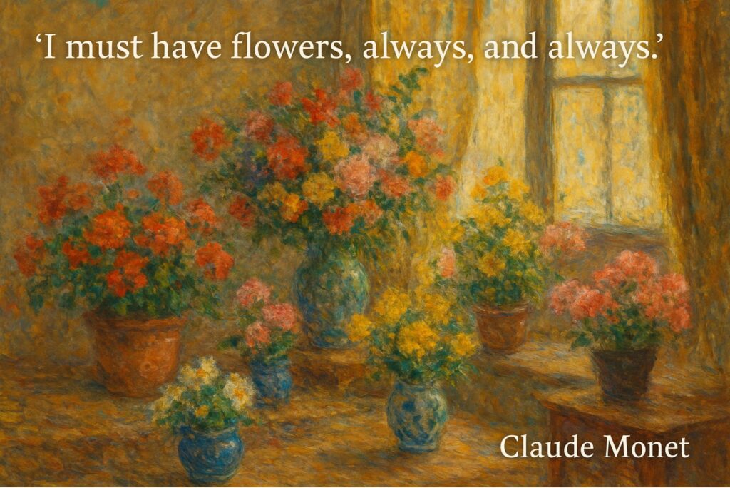 “I must have flowers, always, and always.”
