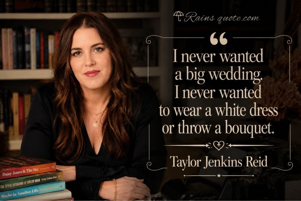 “I never wanted a big wedding. I never wanted to wear a white dress or throw a bouquet.”