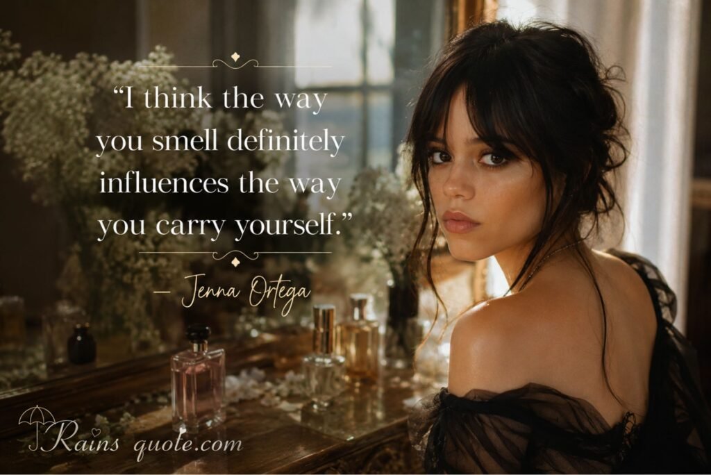 “I think the way you smell definitely influences the way you carry yourself.”