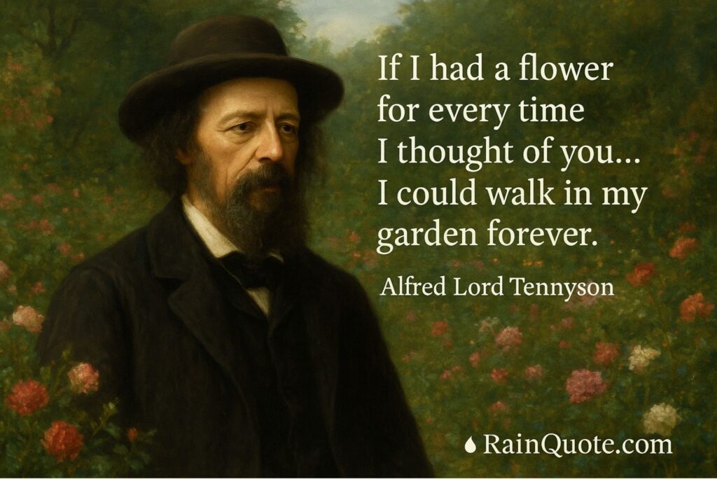 “If I had a flower for every time I thought of you… I could walk in my garden forever.”