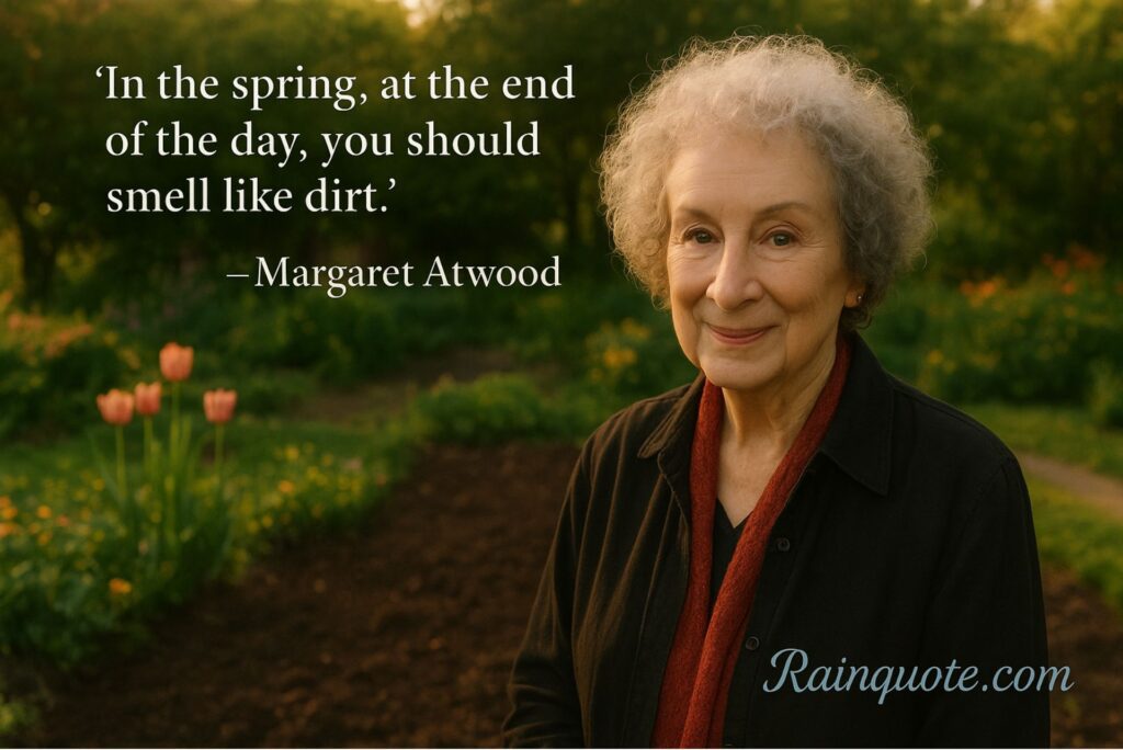 “In the spring, at the end of the day, you should smell like dirt.”