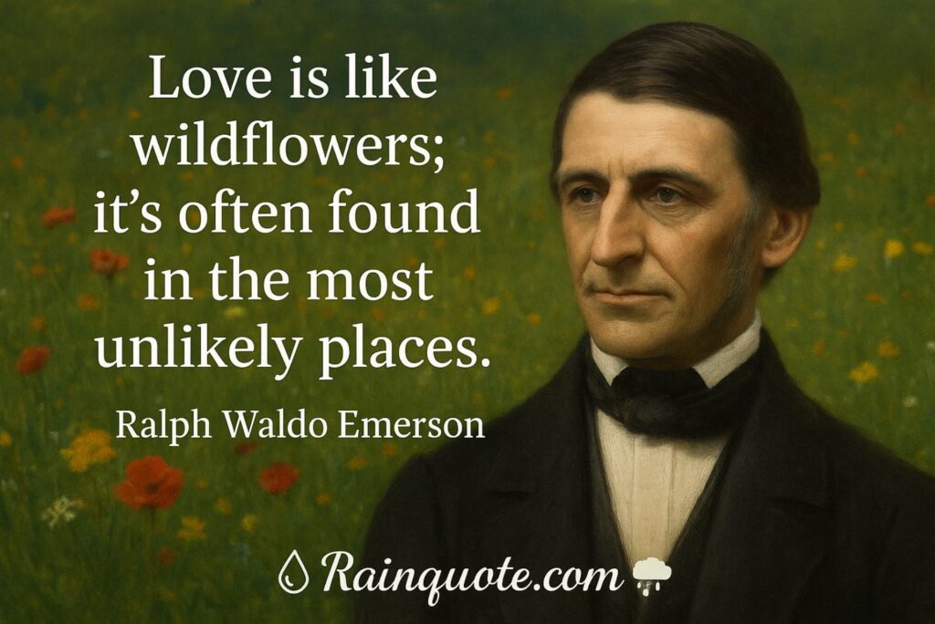“Love is like wildflowers; it’s often found in the most unlikely places.” 