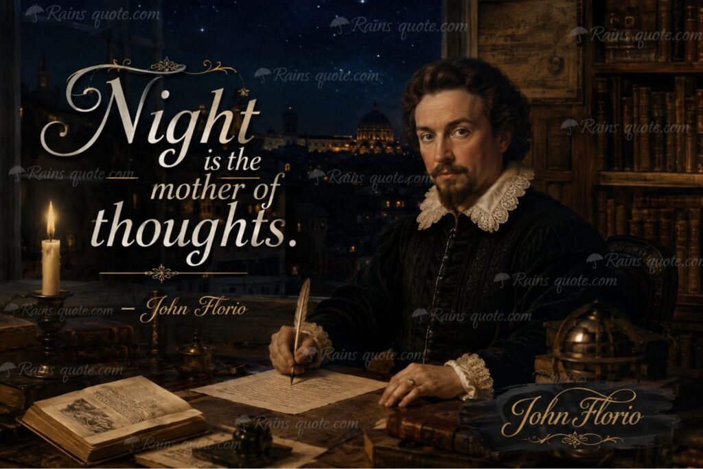 “Night is the mother of thoughts.”