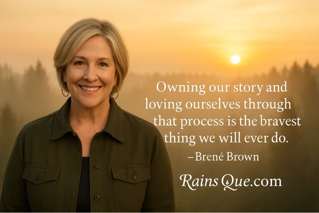 “Owning our story and loving ourselves through that process is the bravest thing we will ever do.”