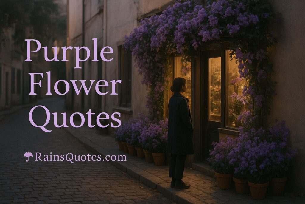 Purple Flower Quotes That Teach Peace and Patience