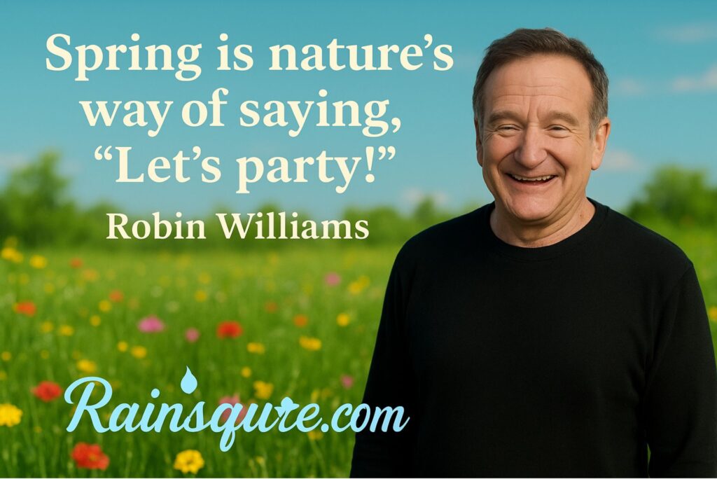 “Spring is nature’s way of saying, ‘Let’s party!’” 