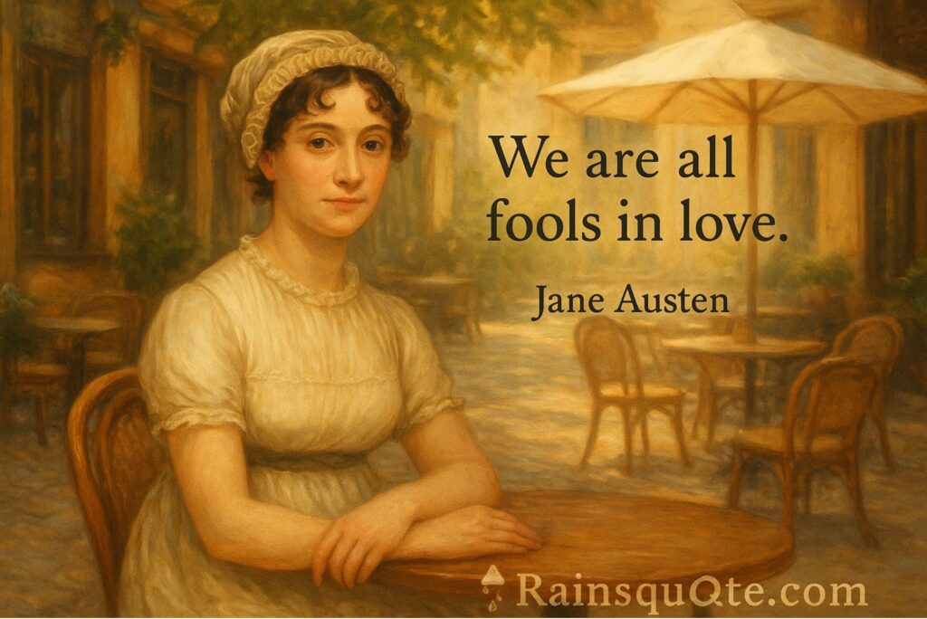 “We are all fools in love.”