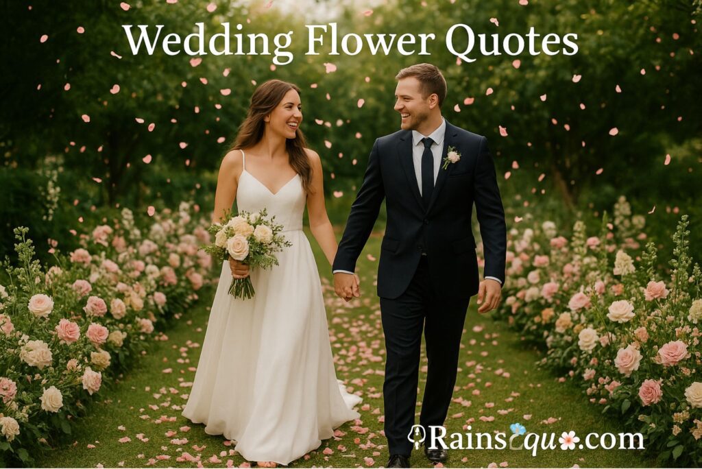 Wedding Flower Quotes to Inspire Love & Happiness